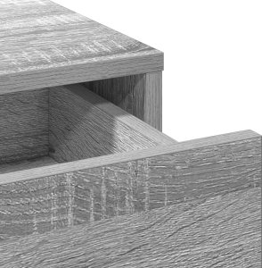 vidaXL Szary Sonoma Drewno inżynieryjne Kompaktowy Szafka bufetowa 9