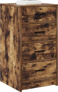 vidaXL Wędzony Dąb Drewno Średni Rustykalny Kredens Prostokątny 2