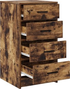 vidaXL Wędzony Dąb Drewno Średni Rustykalny Kredens Prostokątny 5