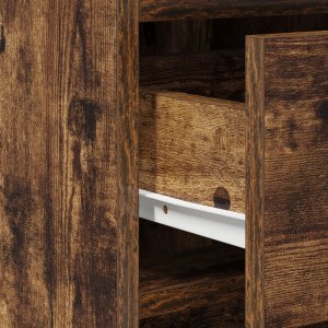 vidaXL Wędzony Dąb Drewno Średni Rustykalny Kredens Prostokątny 9