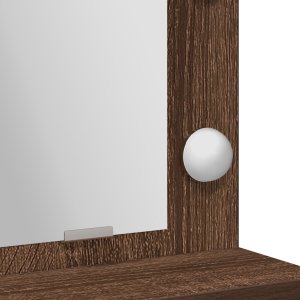 vidaXL Brązowy dąb Płyta MDF 50 x 41 x 135 cm Lustro Toaletka 9