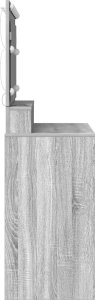 vidaXL Szary sonoma 100 x 41 x 135 cm Lustro 5