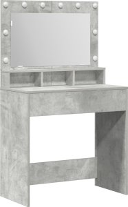 vidaXL Szary betonowy Płyta wiórowa 79 x 41 x 135 cm Toaletka 3
