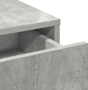 vidaXL Betonowa szarość Płyta wiórowa 50 x 41 x 135 cm Lustro 8