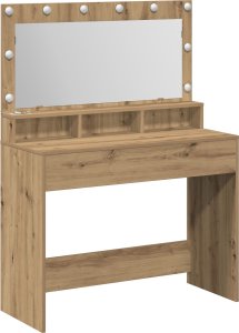 vidaXL Dąb rzemieślniczy Drewno inżynieryjne 100 x 41 x 135 cm Lustro 3