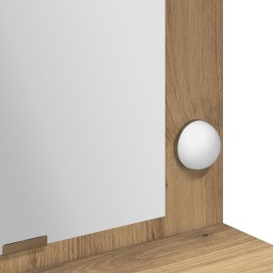 vidaXL Dąb rzemieślniczy Drewno inżynieryjne 100 x 41 x 135 cm Lustro 8