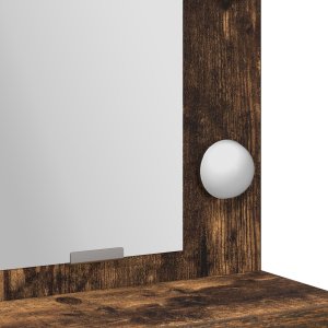 vidaXL Wędzony dąb Płyta MDF 79 x 41 x 135 cm Lustro Toaletka 8