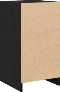 vidaXL Czarny dąb Drewno inżynieryjne Średni Nowoczesny boczny stół 6