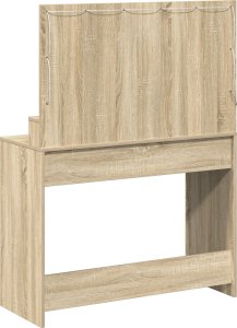 vidaXL Dąb Sonoma Płyta wiórowa 100 x 41 x 135 cm Lustro Toaletka 6