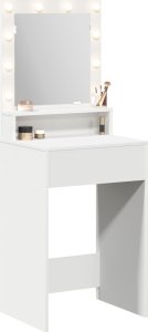 vidaXL Biała Drewno inżynieryjne 50 x 41 x 135 cm Lustro 2