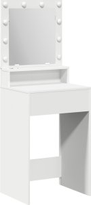 vidaXL Biała Drewno inżynieryjne 50 x 41 x 135 cm Lustro 3