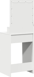 vidaXL Biała Drewno inżynieryjne 50 x 41 x 135 cm Lustro 6