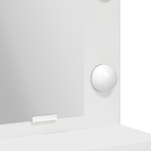 vidaXL Biała Drewno inżynieryjne 50 x 41 x 135 cm Lustro 8