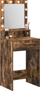 vidaXL Wędzony dąb Drewno inżynieryjne, Lustro 50 x 41 x 135 cm Lustro 2