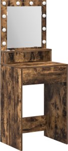 vidaXL Wędzony dąb Drewno inżynieryjne, Lustro 50 x 41 x 135 cm Lustro 3