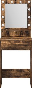 vidaXL Wędzony dąb Drewno inżynieryjne, Lustro 50 x 41 x 135 cm Lustro 4