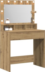 vidaXL Dąb rzemieślniczy Drewno inżynieryjne 79 x 41 x 135 cm Toaletka 2