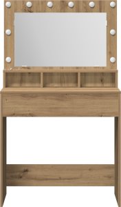 vidaXL Dąb rzemieślniczy Drewno inżynieryjne 79 x 41 x 135 cm Toaletka 4