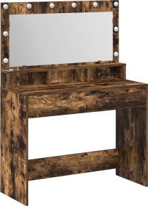 vidaXL Wędzony dąb Drewno inżynieryjne 100 x 41 x 135 cm Lustro 3