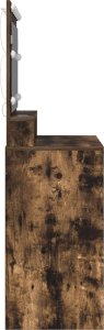 vidaXL Wędzony dąb Drewno inżynieryjne 100 x 41 x 135 cm Lustro 5