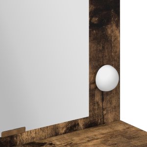 vidaXL Wędzony dąb Drewno inżynieryjne 100 x 41 x 135 cm Lustro 8