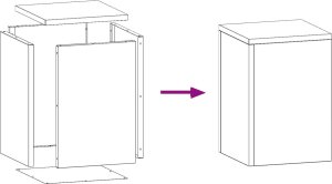 vidaXL Stojaki na rośliny Zestaw 2 Czarny Stal walcowana na zimno 9