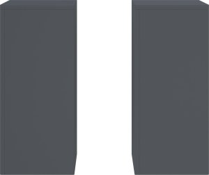 vidaXL Stojaki na rośliny Zestaw 2 Antracytowy Stal walcowana na zimno 6