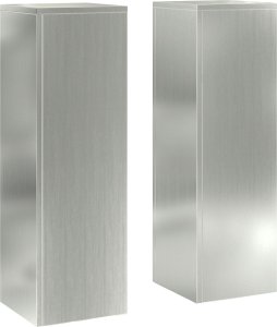 vidaXL Stojaki na rośliny Zestaw 2 Szary Stal ocynkowana 24 x 24 x 75 cm 3