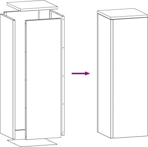 vidaXL Stojaki na rośliny Zestaw 2 Szary Stal ocynkowana 24 x 24 x 75 cm 9