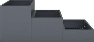 vidaXL Donica ogrodowa Antracytowa Stal zimnowalcowana 90 x 90 x 35 cm 7