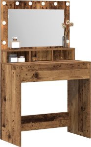 vidaXL Stare drewno Lite drewno 79 x 41 x 135 cm Toaletka Prostokątna 2