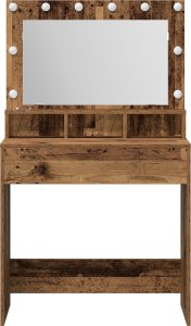 vidaXL Stare drewno Lite drewno 79 x 41 x 135 cm Toaletka Prostokątna 4