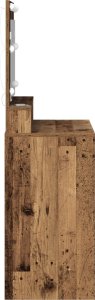 vidaXL Stare drewno Lite drewno 79 x 41 x 135 cm Toaletka Prostokątna 5