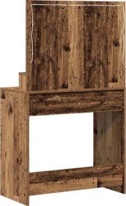 vidaXL Stare drewno Lite drewno 79 x 41 x 135 cm Toaletka Prostokątna 6