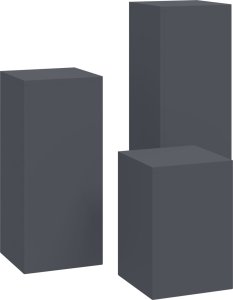 vidaXL Stojaki na rośliny Zestaw 3 Antracytowy Stal zimnowalcowana 7