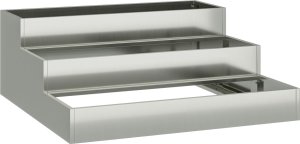 vidaXL Donica Ogrodowa Szara Stal ocynkowana 90 x 90 x 35 cm Donice 3