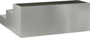 vidaXL Donica Ogrodowa Szara Stal ocynkowana 90 x 90 x 35 cm Donice 5