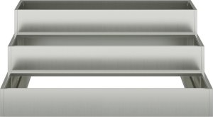 vidaXL Donica Ogrodowa Szara Stal ocynkowana 90 x 90 x 35 cm Donice 6