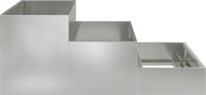 vidaXL Donica Ogrodowa Szara Stal ocynkowana 90 x 90 x 35 cm Donice 7