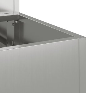 vidaXL Donica Ogrodowa Szara Stal ocynkowana 90 x 90 x 35 cm Donice 9