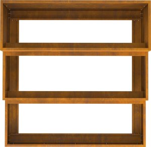 vidaXL Donica ogrodowa Rustykalna Stal odporna 90 x 90 x 35 cm Donice 5