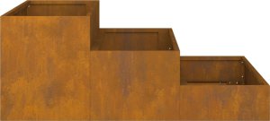 vidaXL Donica ogrodowa Rustykalna Stal odporna 90 x 90 x 35 cm Donice 8