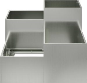 vidaXL Donica ogrodowa Galvanized steel 100 x 100 x 60 cm 6