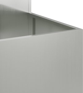 vidaXL Donica ogrodowa Galvanized steel 100 x 100 x 60 cm 9