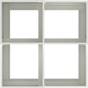 vidaXL Donica ogrodowa Biała Stal walcowana na zimno 80 x 80 x 48 cm 8