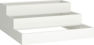 vidaXL Donica Ogrodowa Biała Stal zimnowalcowana 90 x 90 x 35 cm Donice 3