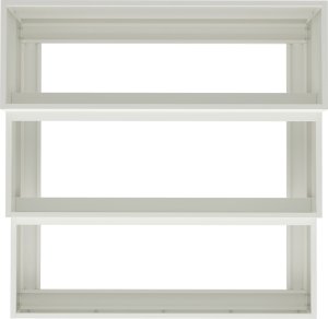 vidaXL Donica Ogrodowa Biała Stal zimnowalcowana 90 x 90 x 35 cm Donice 8