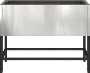 vidaXL Stal nierdzewna 60 x 26 x 45 cm Donica metalowa Prostokątna 5