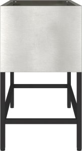 vidaXL Stal nierdzewna 60 x 26 x 45 cm Donica metalowa Prostokątna 6