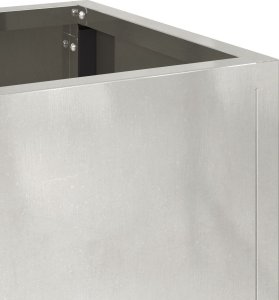 vidaXL Stal nierdzewna 60 x 26 x 45 cm Donica metalowa Prostokątna 8